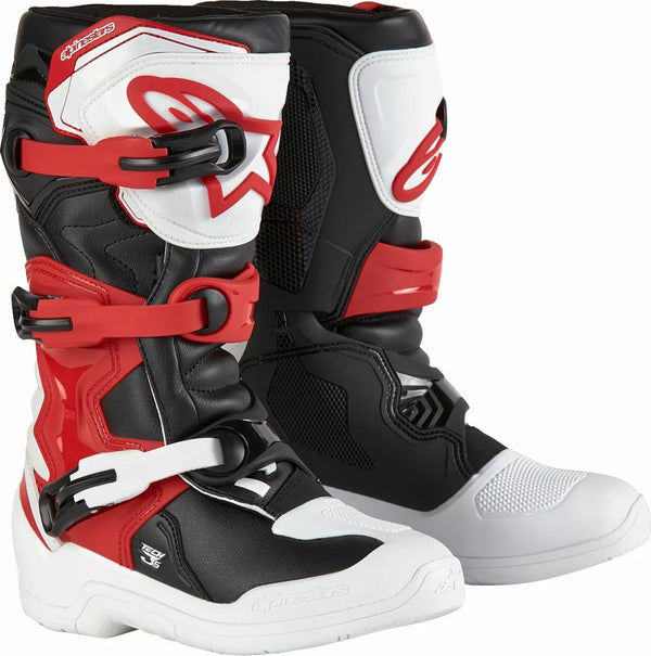 Alpinestars (MX) Boot Tech3s YTH WT/BK/R 3 2014024-2030-3