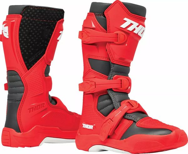 Thor Boot Yth Blitz XR RD/CH 2 3411-0753