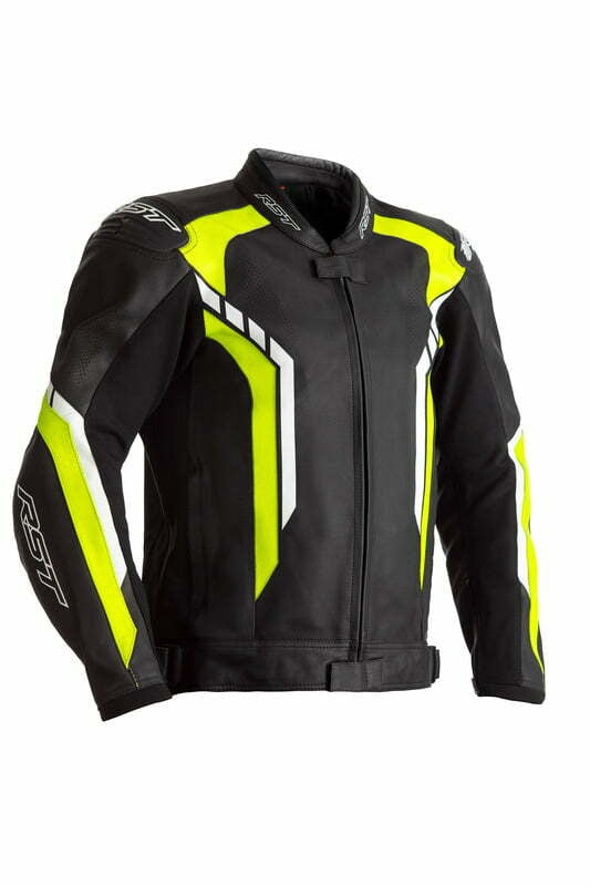 RST MC-Leder-Jacke Achse Schwarz /Grippe