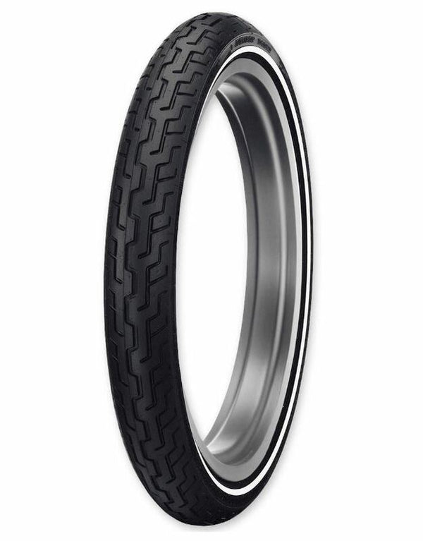 Dunlop Tire D402F MWW (Harley-D) mittel-weiß-sgewall MH90-21 M/C 54H TL