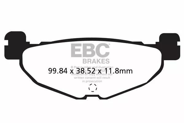 EBC BRAKE PAD CARBON SCOOTER SFAC408