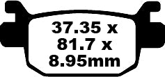 EBC BREAKE PAD SFA ORG SCOOTER SFA415