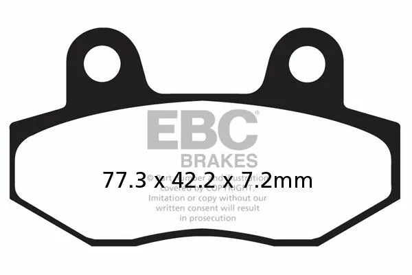 EBC BRAKE PAD CARBON SCOOTER SFAC086