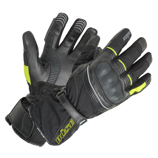 Büse MC gloves Waterproof Toursport Black /Flu