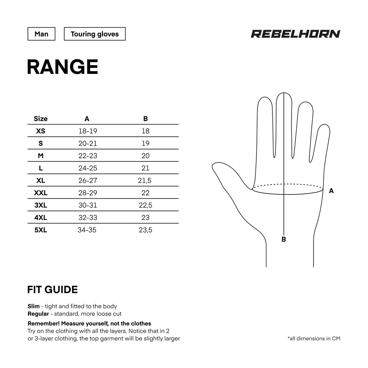 Rebelhorn MC Handschuhe Range schwarz /grau