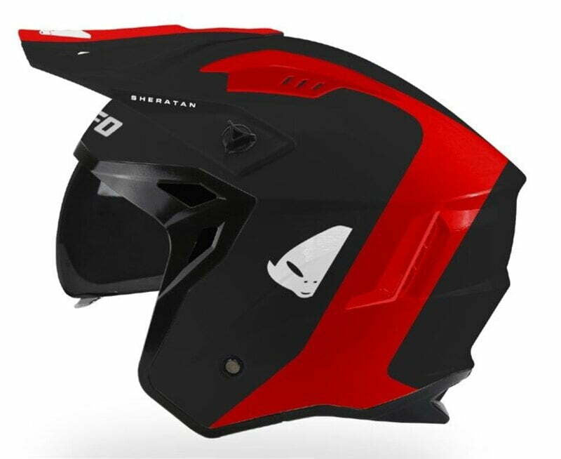 UFO Jet MC Helm Sheratan Black /Rot