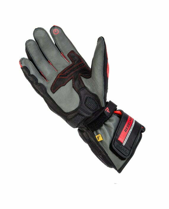 Rebelhorn Dam Mc-Handschuhe ST Lang Schwarz /Rot 