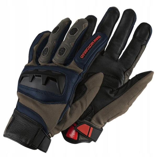 BMW MC Handschuhe GS Rallye Khaki /Blau