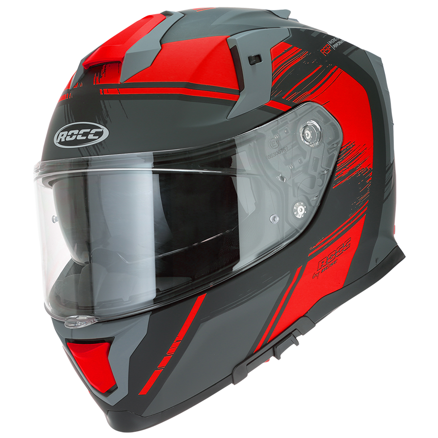 ROCC 341 Integral MC Helmet Black /Red