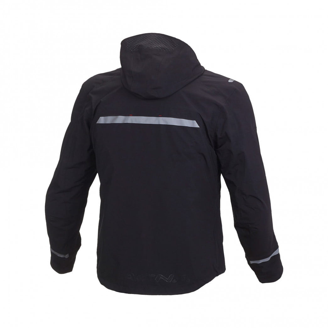 Macna rain jacket refuge black /red