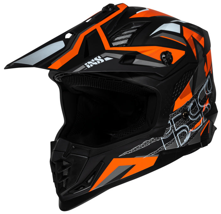 IXS Cross MC Helm 363 2.0 Schwarz /Orange