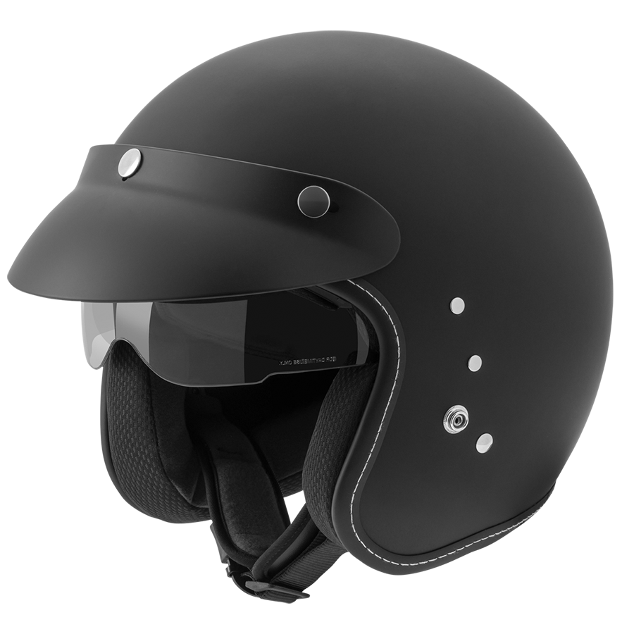 Rocc Open MC Helm Classic Pro Matt Black