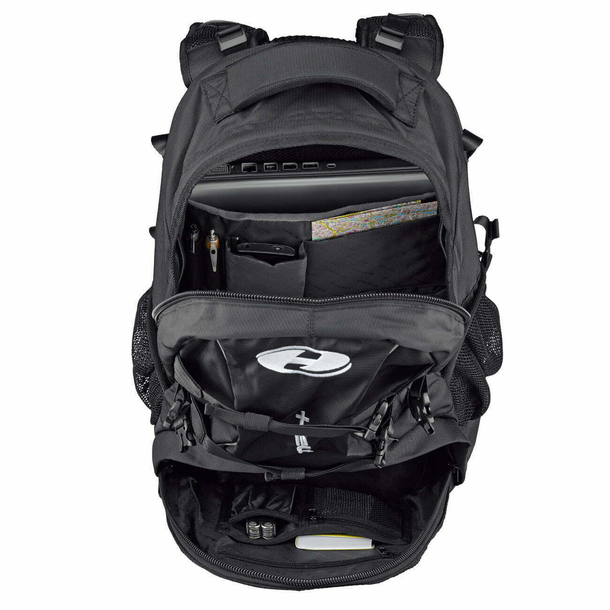 Rucksack Adventure Evo Black gehalten