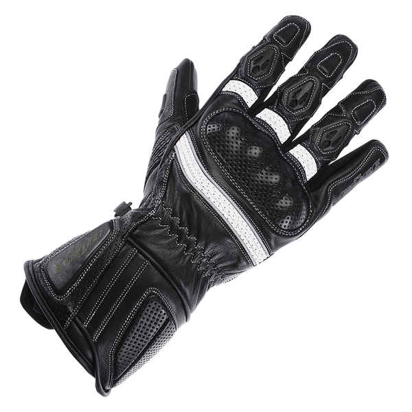BÜSE Women's Mc-Sport Gloves Pit Lane Pro Black / White 