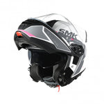 SMK Öffnen MC Helm Gullwing Kresto White /Pink