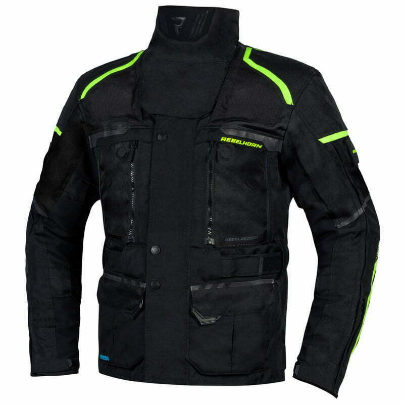 Rebelhorn Textile MC Jacke Cubby IV Schwarz /Grippe