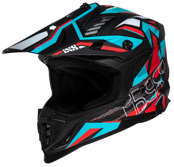 IXS Cross MC Helm 363 2.0 Schwarz /Benzin /Rot