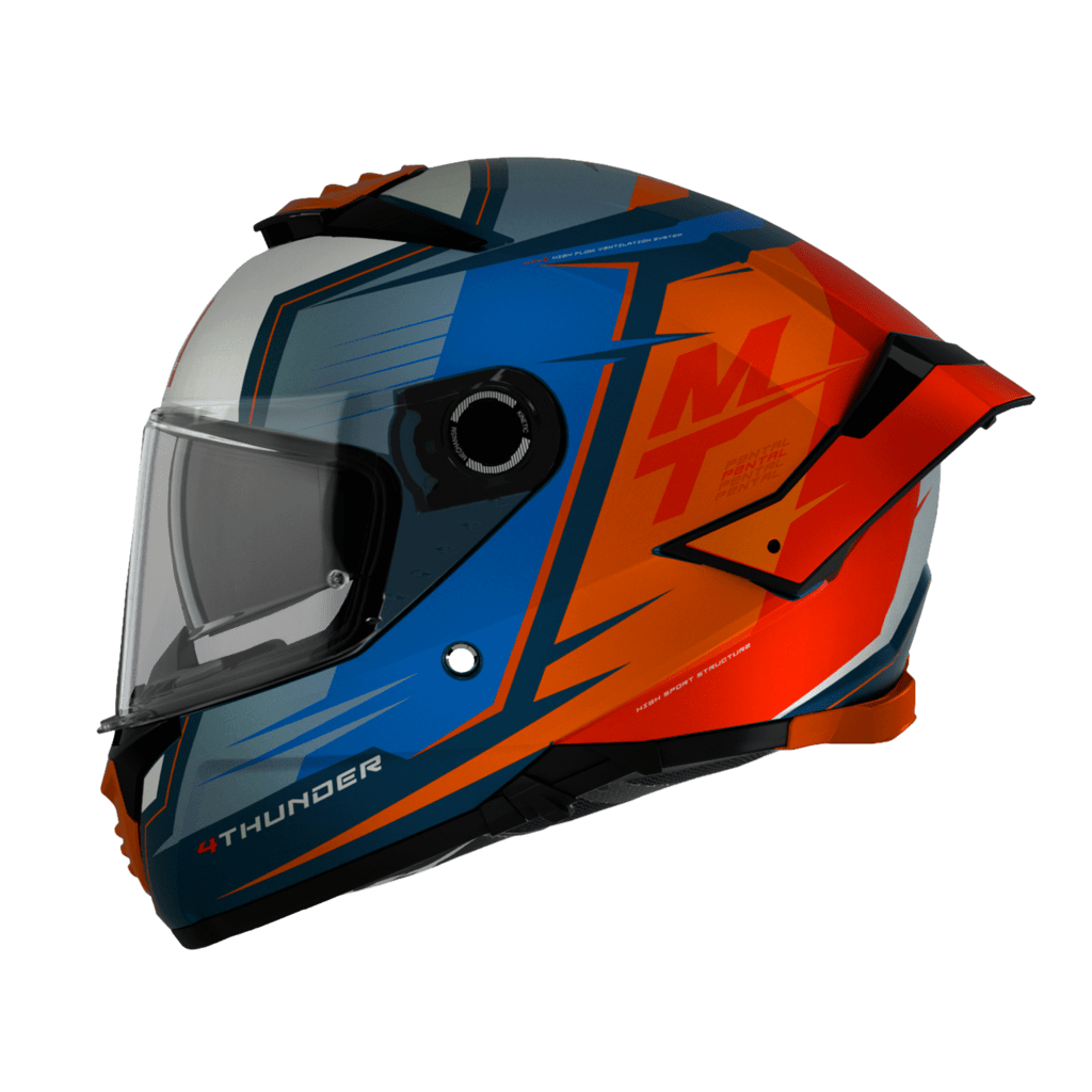 MT Helme Integral MC Helm Donner 4 SV Pental Pearl Orange