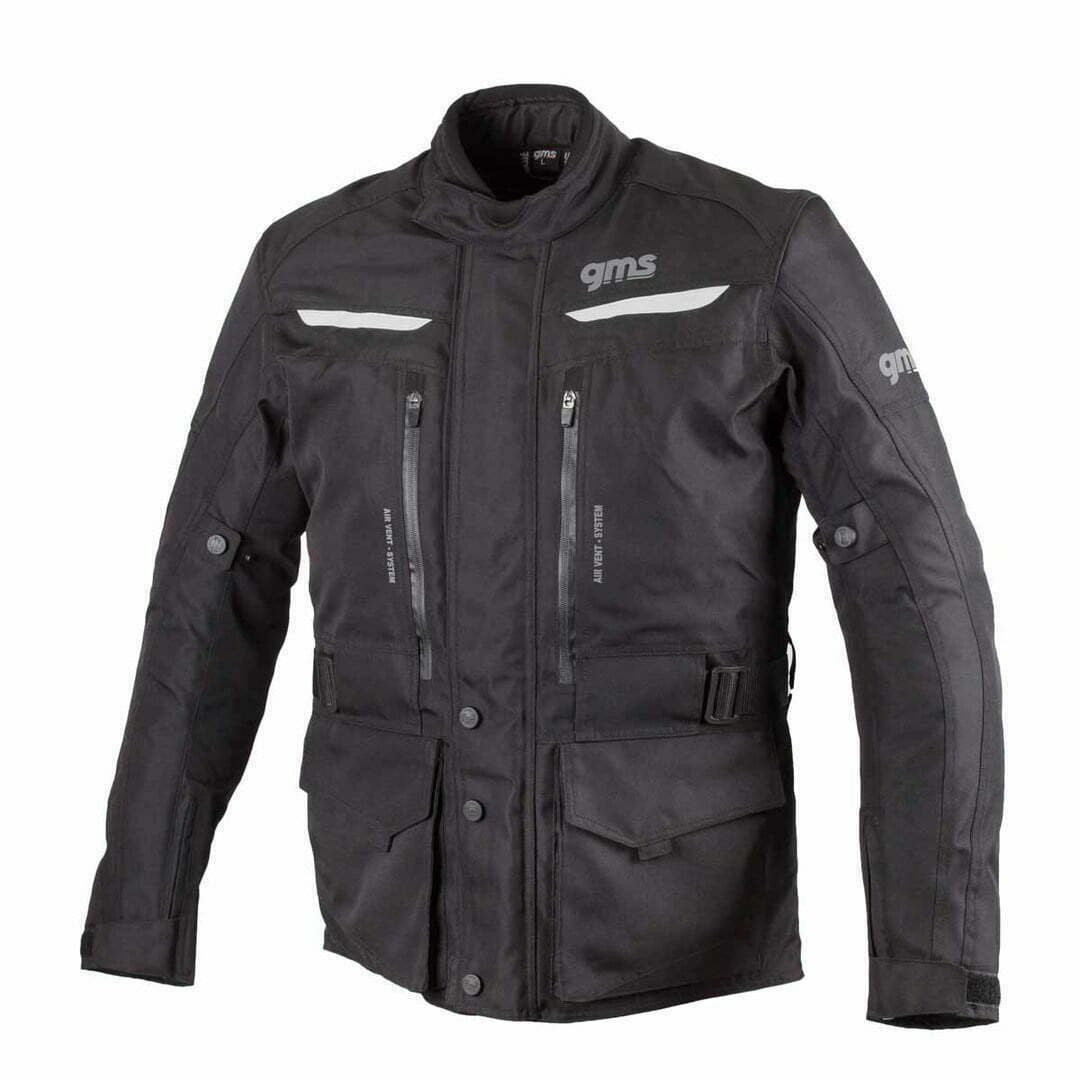 GMS Textil Mc-Jacke Gear Schwarz 