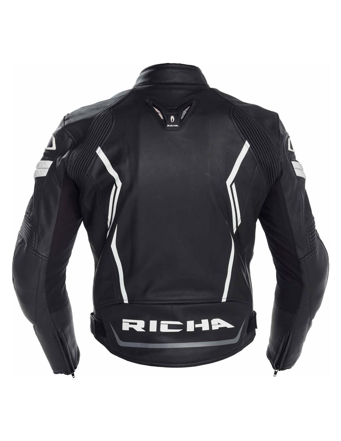 Richa Lederjacke Asssen schwarz /weiß