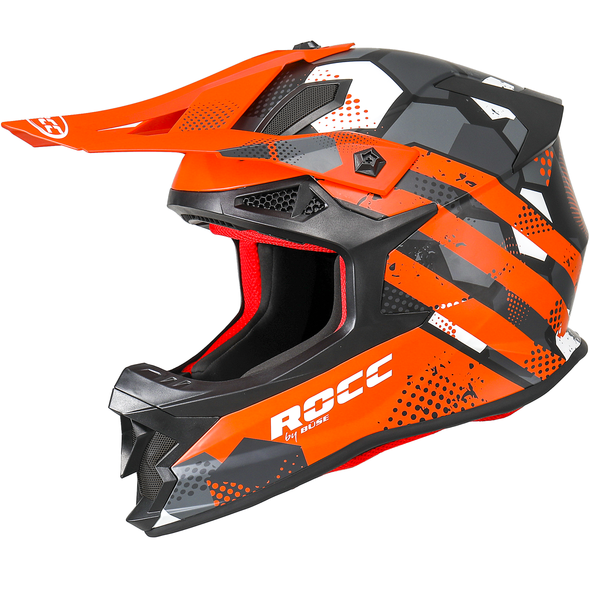 Rocc Cross MC Helm 800 Schwarz /Orange