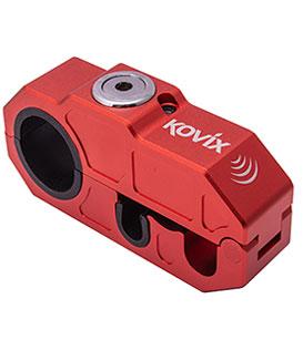 Kovix Khl Brake lives Lock With Alarm (With Warning Light) Red Color