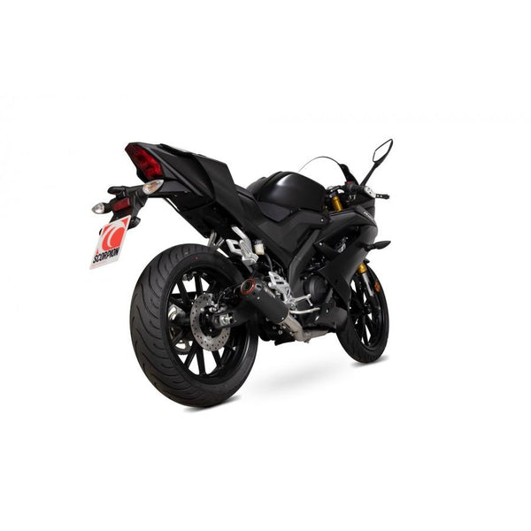 Yamaha YZF-R125 2019-2020 Red Power Full System Schwarz Keramikschichthülse