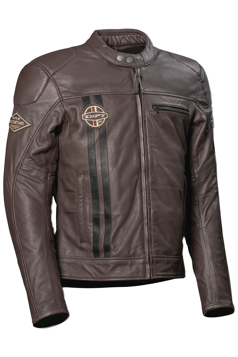 Difi mc-leather jacket boston brown