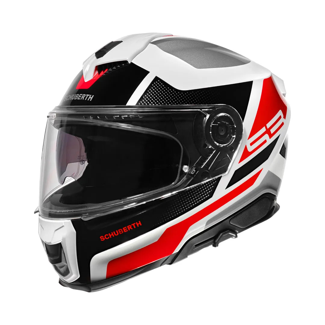 Schuberth Integral Helm S3 Daytona White /Rot