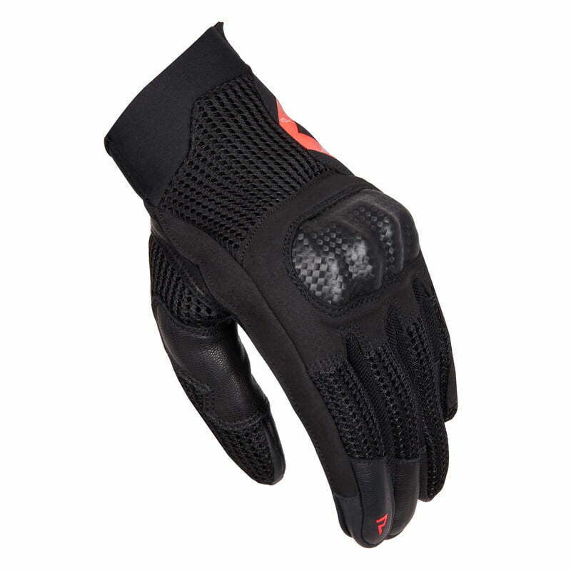 Rebelhorn Women MC Handschuhe Gap III Schwarz /Rot