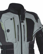 Rebelhorn Textil Mc-Jacke Patrol Grau /Schwarz /Flu 