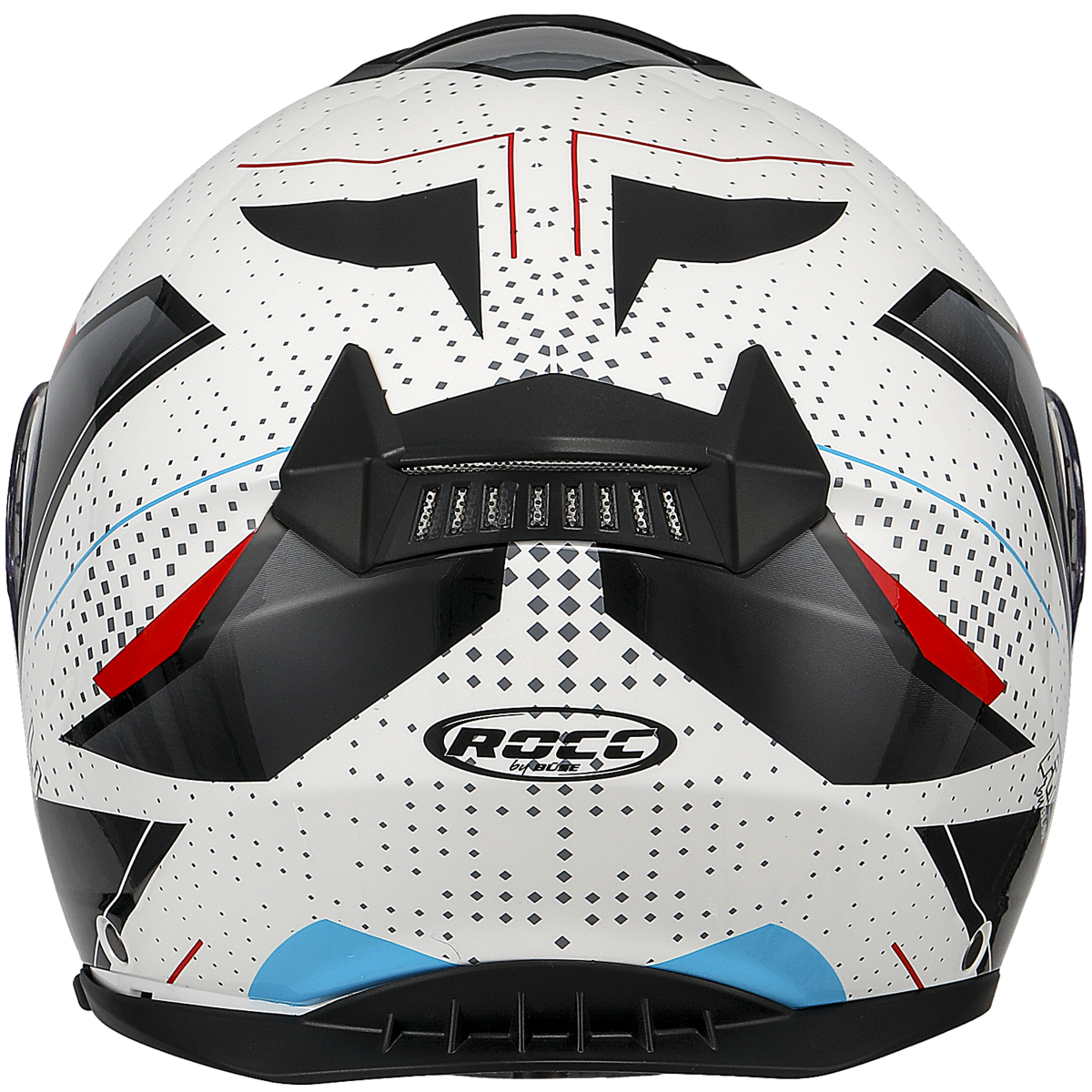 Rocc 810 Openable MC Helmet White /Black