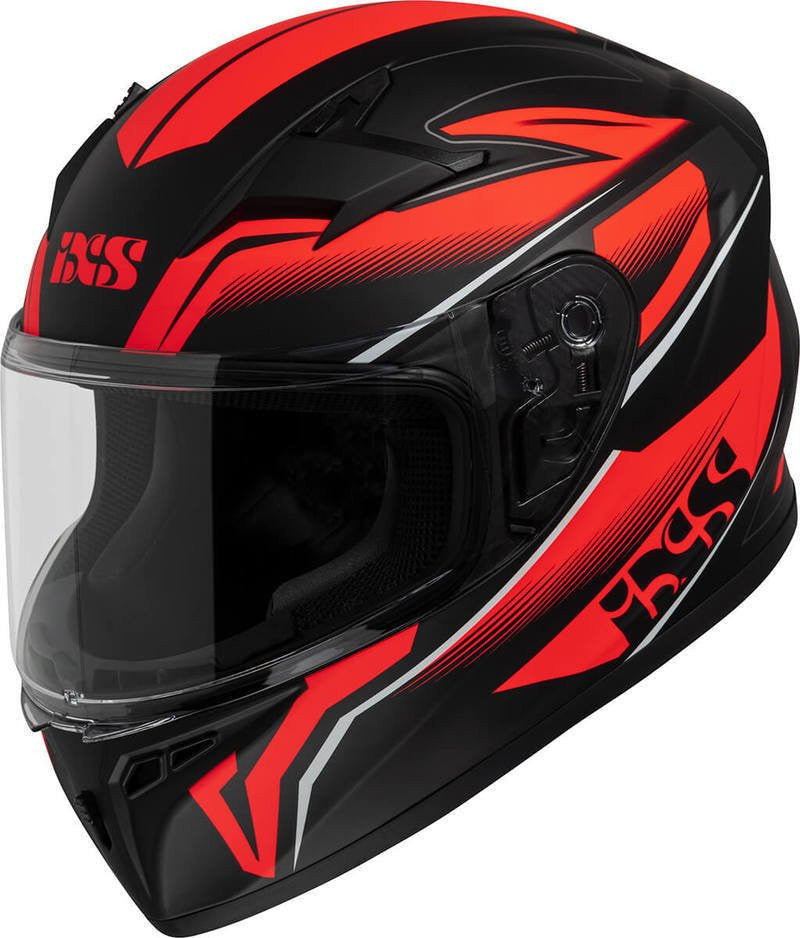 iXS Kinder Integral Motorradhelm 136 2.0 Schwarz /Rot 