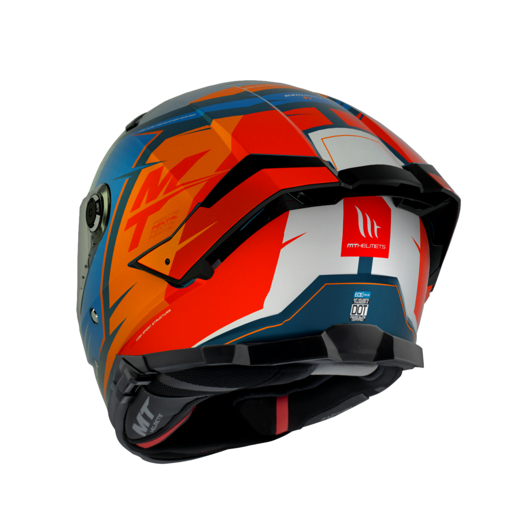 MT Helme Integral MC Helm Donner 4 SV Pental Pearl Orange