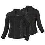 Shima lady textile mc jacket openair black