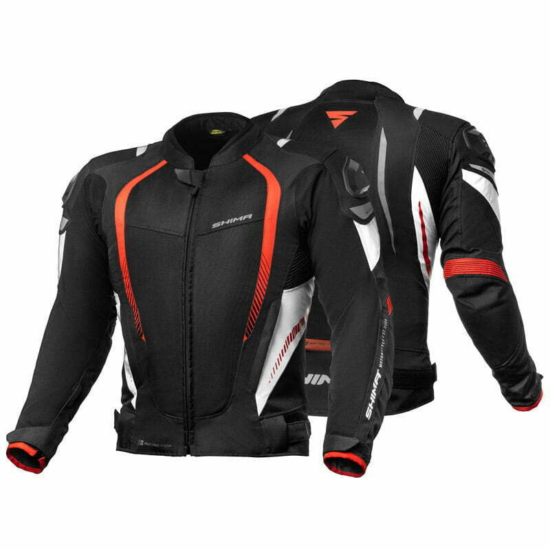 Shima textile mc jacket mesh pro black /red