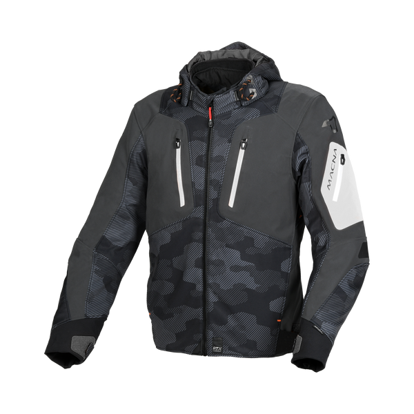 Macna Softshell MC Jacke Winkel Camo Grey