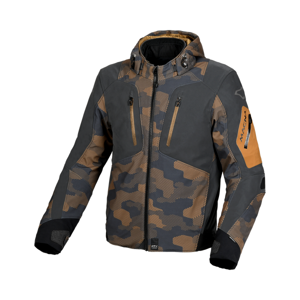 Macna Softshell MC Jacke Angle Camo Brown