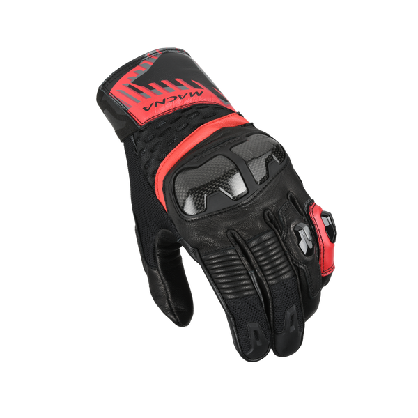 Motorcycle gloves macna, chizu black/red