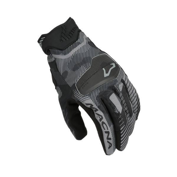 Motorcycle glove macna, lithic black gray camo