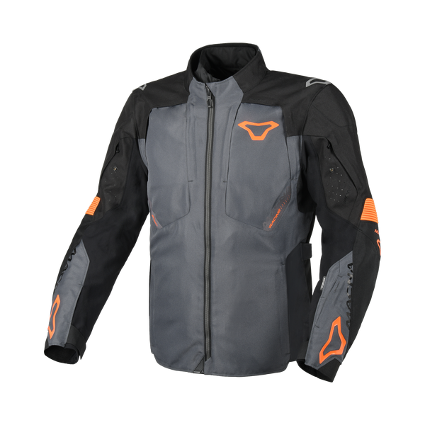 Macna Textile MC Jacke Kerbe grau /schwarz /orange