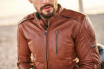 Shima Mc-Leather Jacke Hunter+ 2.0 Hellbraun