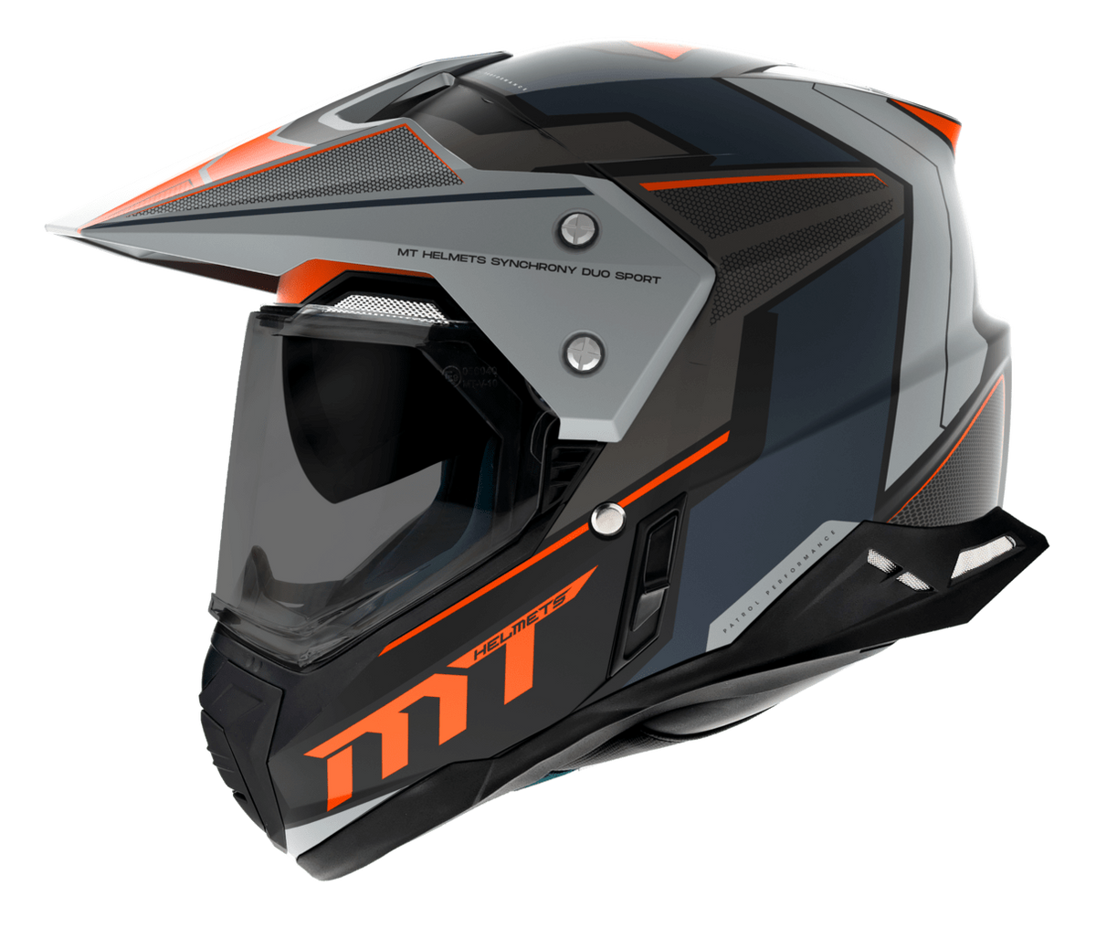 MT Helme Enduro MC Helm Synchrony Patrol Matt Orange