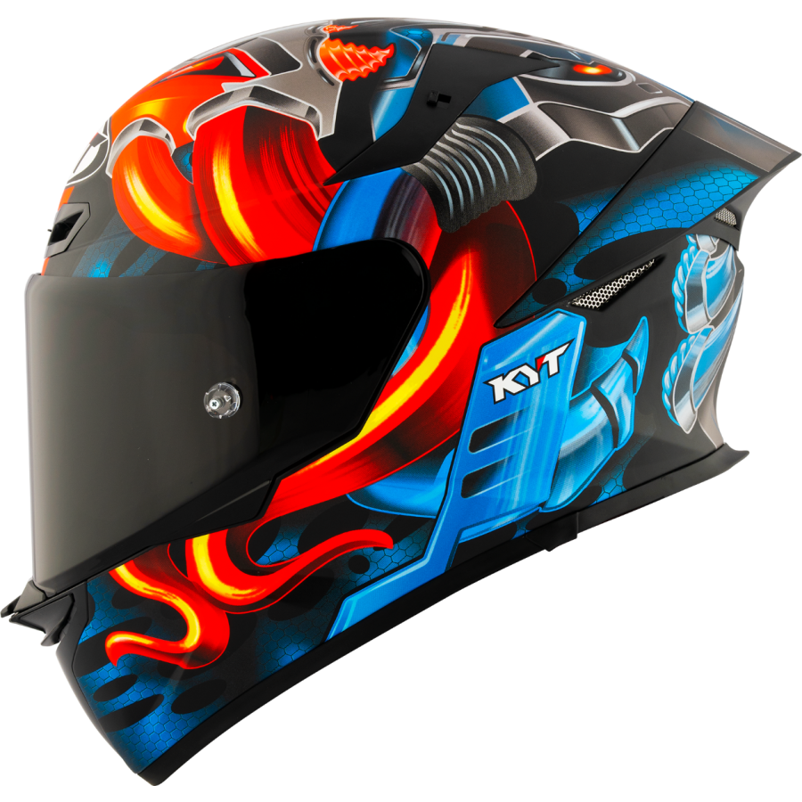 Kyt Integral MC Helm TT-revo Gear E6 Schwarz /Rot /Blau