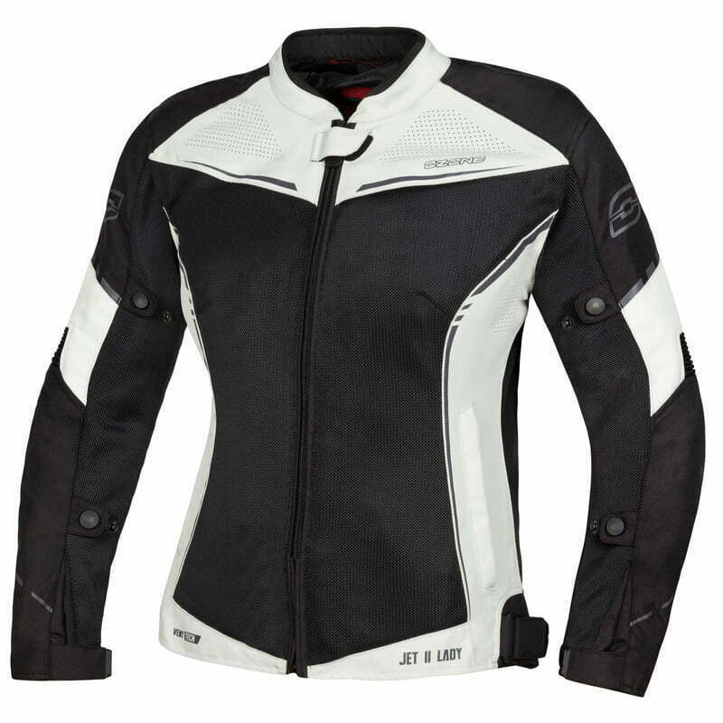 Ozone Lady Textile MC Jacket Jet II Grey