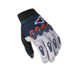 Macna cross gloves chameleon gray /blue