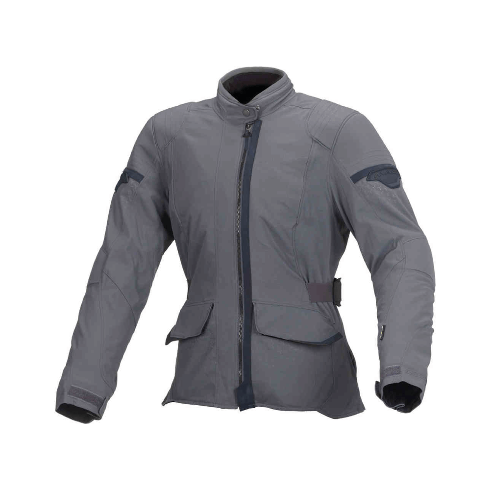 Macna Lady Textile Mc-Jacket glänzt grau