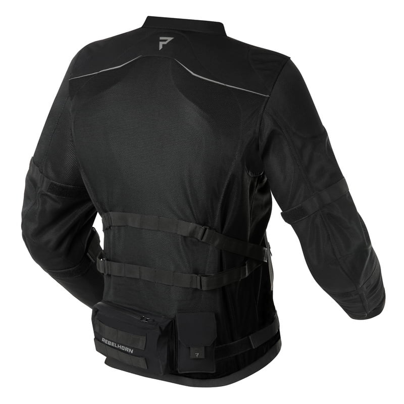 Rebelhorn Textile MC Jacke Brutale Schwarz