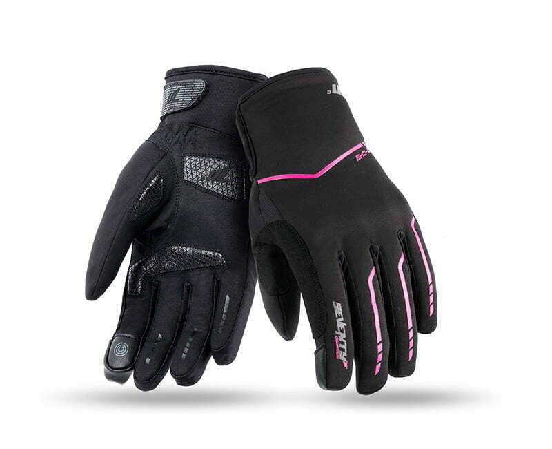 Siebzig Frauen MC Handschuhe wasserdichte SD-C51 Black /Pink