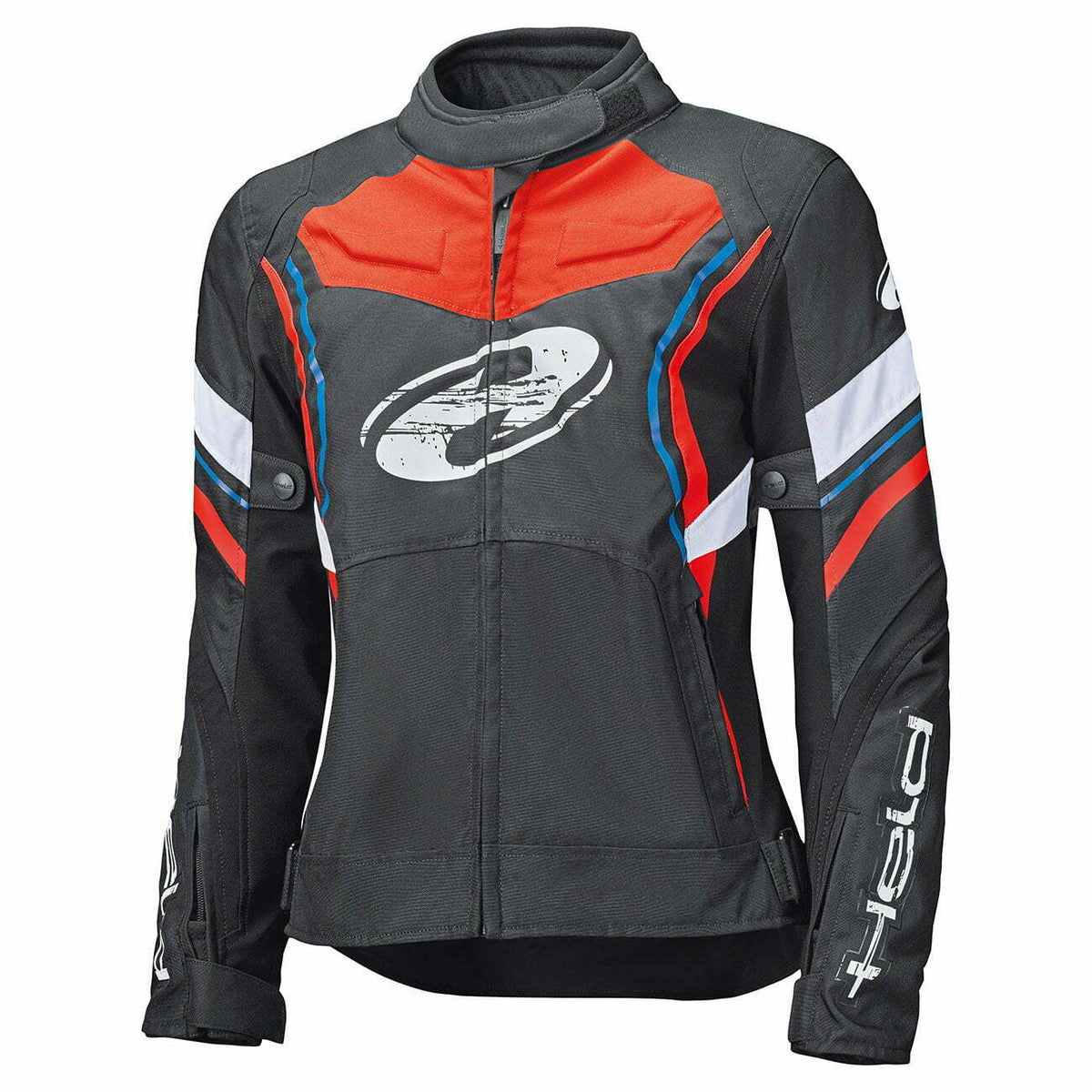 Gehaltene Lady Textile MC-Jacket Baxley Top Black /Rot